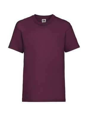 Fruit of the Loom Koszulka dziecięca Classic 128 cm burgund