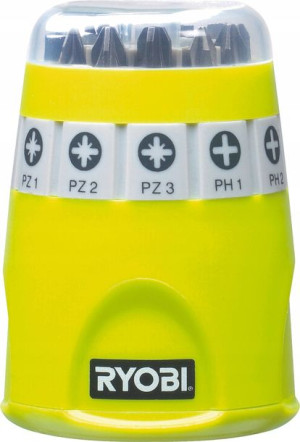 Zestaw Bitów 10 Szt Bity Pz Ph Sl Ryobi Rak10sd