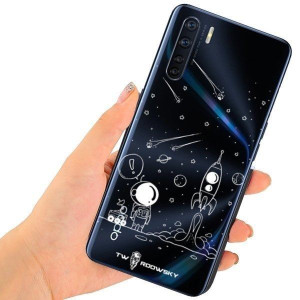 Etui Do Oppo A91 Pokrowiec Twardowsky Space +szkło
