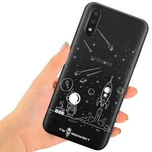 Etui Do Galaxy A01 Sm-a015 Twardowsky Space +szkło