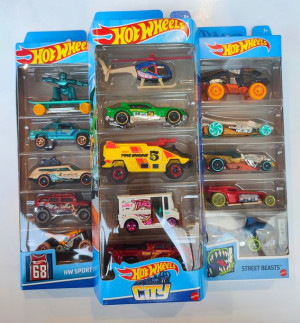 5w1 Mattel Hot Wheels 5pak autko pięciopak zestaw