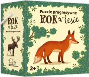 ROK W LESIE Puzzle ZESTAW 3x puzle progresywne 2+