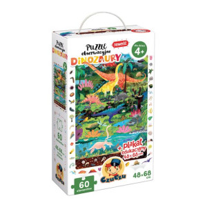 CzuCzu Puzzle Progresywne DINOZAURY dla dzieci 4+