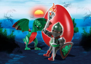Playmobil JAJKO SKARBONKA SMOK + WOJOWNIK Rycerz 6836