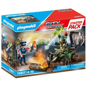 Playmobil ZESTAW PREZENTOWY Policja Saper robot 70817