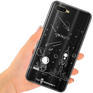 Etui Do Oppo Ax7 Case Twardowsky Space + Szkło 9h
