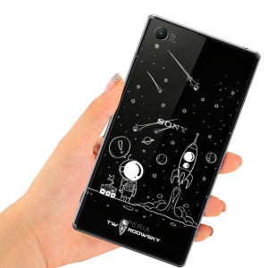 Etui Do Sony Xperia Z1 Twardowsky Space + Szkło 9h