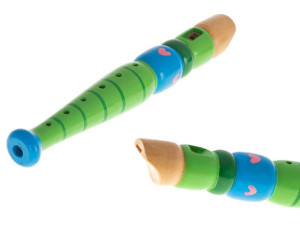 Flet Drewniany Instrument Szkolny Kolorowy