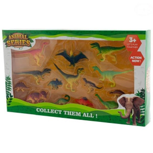 Figurki Miniaturki Dinozaurów 13 Sztuk Zestaw
