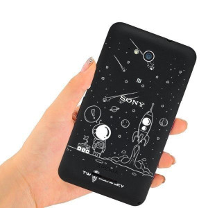 Etui Do Sony Xperia E4g Twardowsky Space +szkło 9h