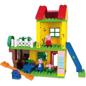 Big Play Klocki Plac Zabaw Świnka Peppa 75 Elem. + Figurki Peppa I George