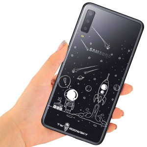 Etui Do Galaxy A7 2018 A750 Twardowsky Space Szkło
