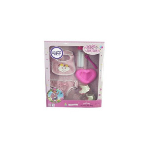 Woopie Ubranko Dla Lalki Zestaw Do Karmienia Różowy 7 Akc.