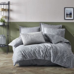 Pościel bawełniana MARBLE GREY/160x200 COTTONLOVE JACQUARD