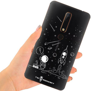 Etui Do Nokia 6 2018 Pokrowiec Twardowsky Space
