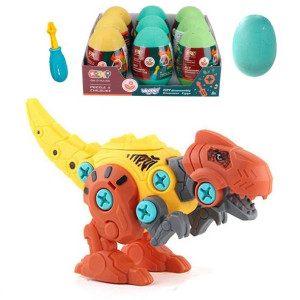 Dinozaur Do Skręcani W Jajku Tyranozaur Zestaw Konstrukcyjny + Śrubokręt
