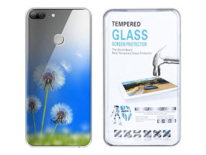 Huawei Honor 9 Lite Etui Gradient Nadruk + Szkło
