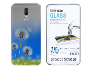 Huawei Mate 10 Lite Etui Gradient Nadruk +szkło 9h