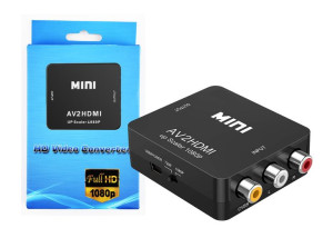 Adapter przejściówka sygnału AV RCA na HDMI Cinch CVBS 1080P