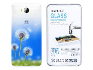 Huawei Y5 2017 Etui Gradient Nadruk Kreatui +szkło
