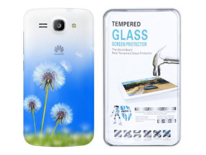 Huawei Y540 Etui Gradient Nadruk Kreatui + Szkło