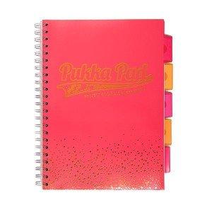 Kołozeszyt A4/100k Pukka Pad Project Book - różowy (8247-BLS)