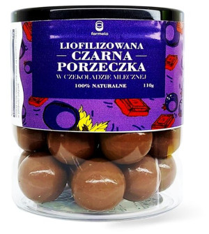 Liofilizowana czarna porzeczka w czekoladzie mlecznej 110g