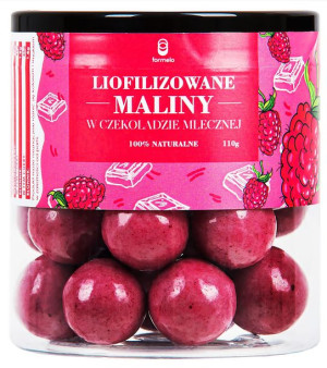 Liofilizowana malina w czekoladzie mlecznej 110g