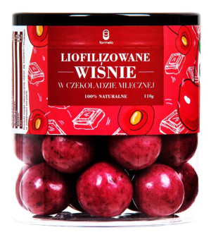 Liofilizowana wiśnia w czekoladzie mlecznej 110g