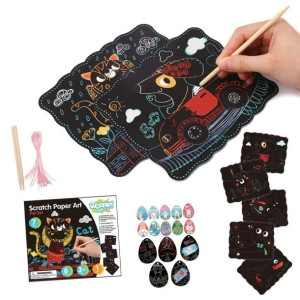 Woopie Art&Fun Zestaw Kreatywny Wydrapywanki Dla Dzieci 7 El.