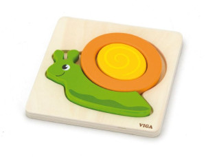 Viga 59931 Pierwsze Puzzle Maluszka - Ślimak (Box)