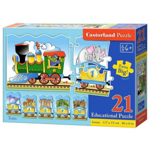 Puzzle Dla Dzieci Kolejka Ciuchcia Pociag Castor