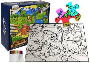 Puzzle Do Kolorowania Dinozaury Pisaki 24 Elem