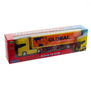 Ciężarówka Scania V8 R730 Bp Welly Truck 1:64