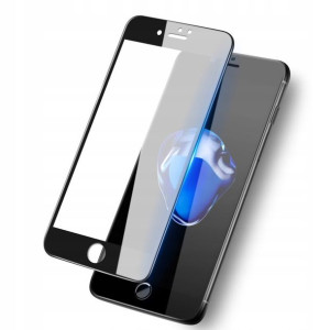 Mocne Szkło Hartowane Ramka Iphone 7 Plus Czarne