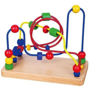 Przeplatanka Sensoryczna Drewniana Edukacyjny Labirynt Viga Toys