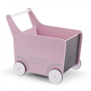 Childhome Drewniany Pchaczyk Na Zabawki Soft Pink