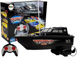Łódź Motorówka Zdalnie Sterowana Pilot 27 Mhz Czarna 15 Km/H