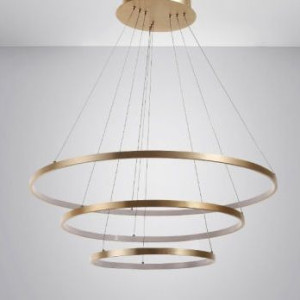 LAMPA wisząca CGRINGTRIPLE COPEL okrągła OPRAWA metalowa ZWIS pierścienie L