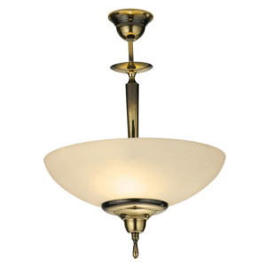 Szklana lampa sufitowa ONYX 1-punktowa vintage do przedpokoju patyna połysk