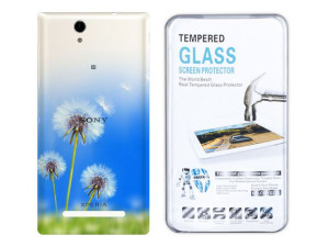 Etui Do Sony Xperia C3 Kreatui Gradient + Szkło 9h