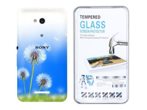 Sony Xperia E4g Etui Gradient Nadruk Kreatui Szkło