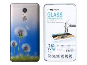 Lenovo K6 Note Etui Gradient Nadruk Kreatui +szkło