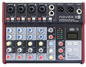 Novox M6 Mkii Mikser Analogowy 6 Kanałów