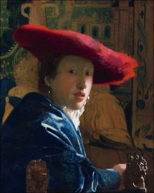 Girl with the Red Hat - plakat 61x91,5 cm
