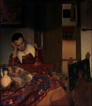 A Maid Asleep - plakat 50x70 cm