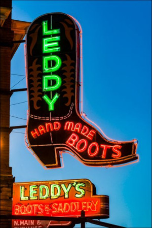 Cafe advertising sign in Texas., Carol Highsmith -