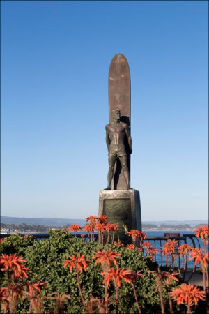 Surfing Monument, Santa Cruz, California by sculpt