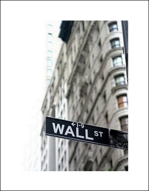 Wall Street - znak - plakat premium 60x80 cm