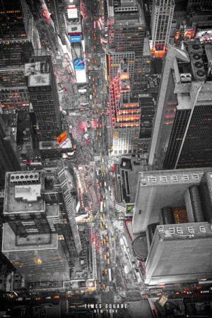 Nowy Jork Times Square Nocą - plakat 61x91,5 cm